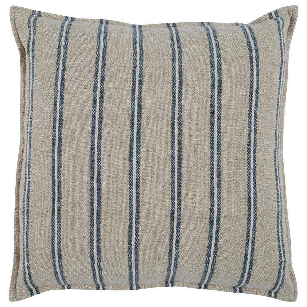 Delgada - 26" x 26" Pillow - Natural / Blue