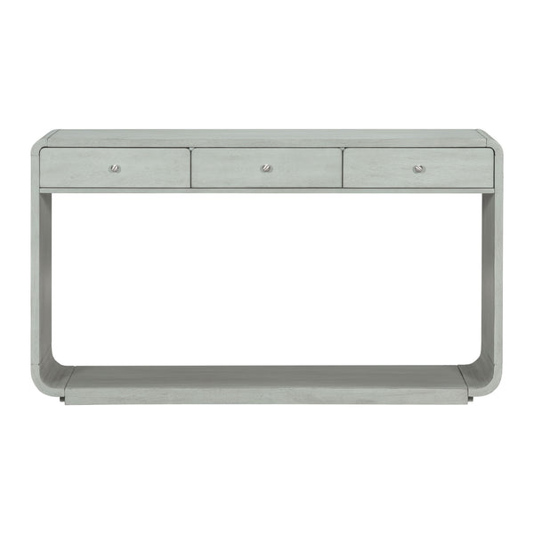 Console Table With 3 Drawers And Display Shelf