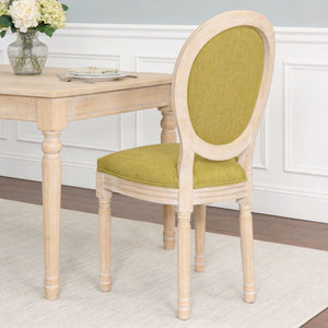 Upholstered With Round Back Dining Chairs (Set of 2)