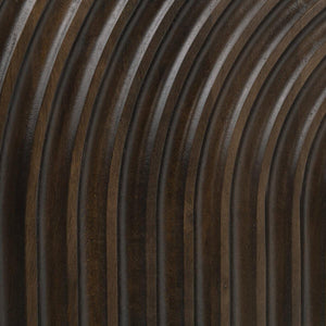 Colson - Mango Wood 4 Door Cabinet - Dark Brown