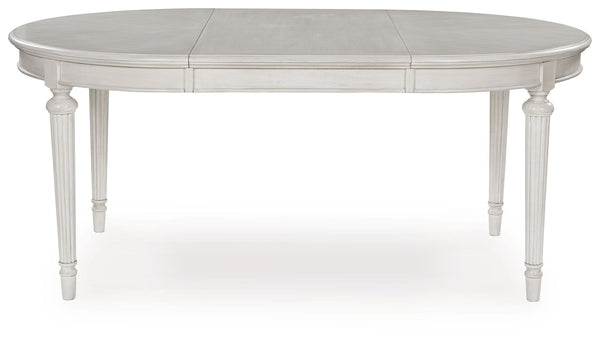 Montelaine - Oval Dining Room Extension Table - Antique White