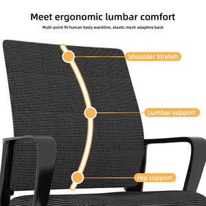 Minimalist Office Chair & Soft Backrest