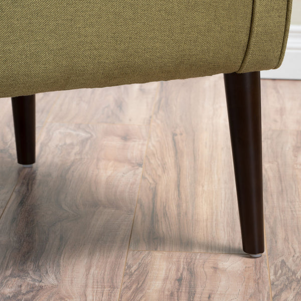 Contemporary Upholstered Club Chair With Button Tufting
