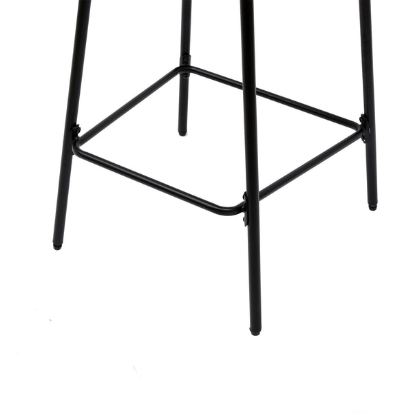 Boho Style Handwoven Paper Rope Counter Stools (Set of 2)