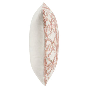 Villa Classics - Elea 22" x 22" Pillow - Ivory / Blush