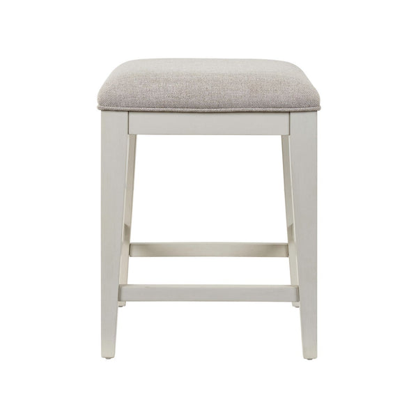 Berkley Square - Upholstered Console Stool - Linen & Khaki