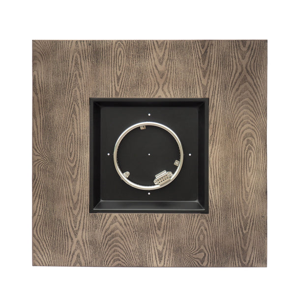 Wellington Square Iron Fire Pit With Wood Pattern Design And 50, 000 Btu Output