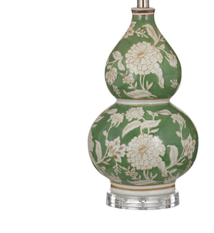 Capri - Table Lamp - Soft Green / Cream / Clear Acrylic