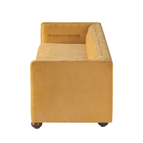 3 Seater Sofa Upholstery With Square Arms, Living Room Couch