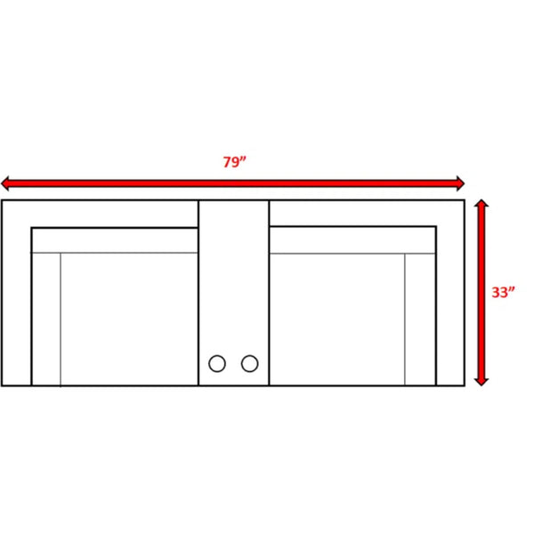 Outdoor Seating Group With Cushions 2 Person - Gray