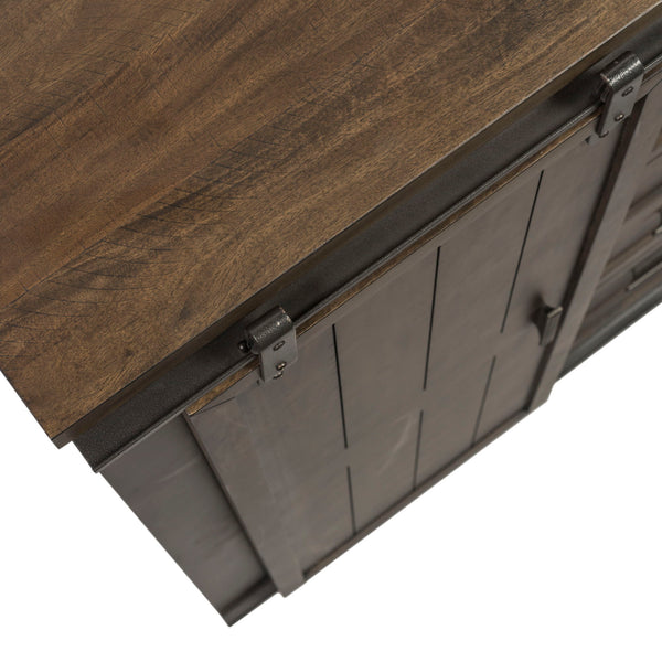 Thornwood Hills - Sliding Door Chest - Rock Beaten Brown