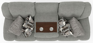 Trifecta - Sofa With 3 Recliners and Drop Down Table