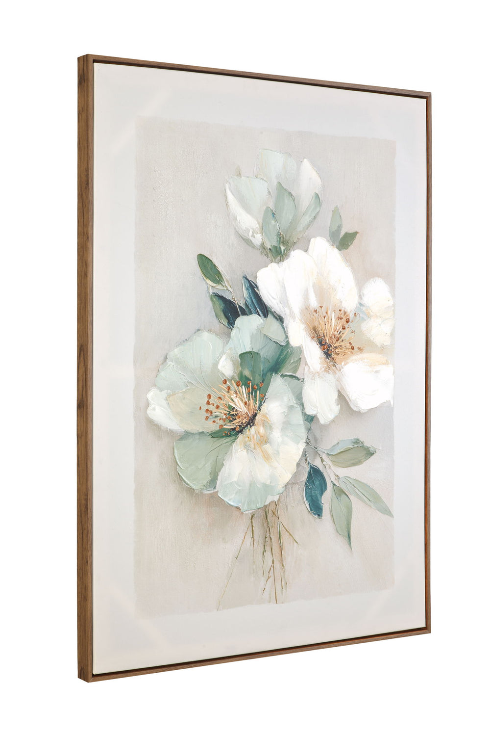 Floral Harmony III Framed Canvas - Pink