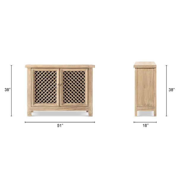 Arden - 2 Door Accent Storage Cabinet - Natural