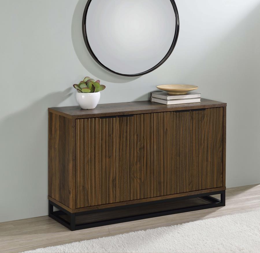 Ryatt 4 Door Engineered Wood Accent Cabinet