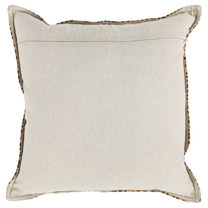 Leopard - 20" x 20" Pillow - Camel / Black