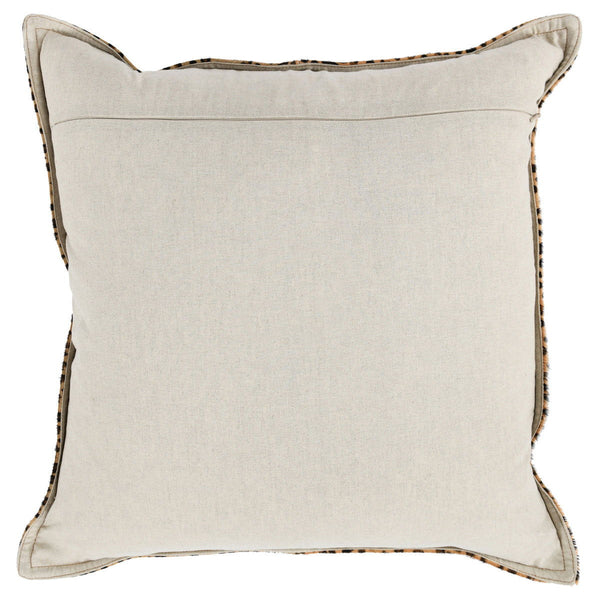Leopard - 20" x 20" Pillow - Camel / Black