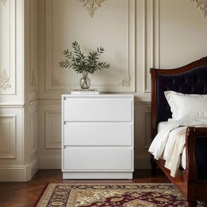 3 Drawer Nightstand, Bedroom Side Table