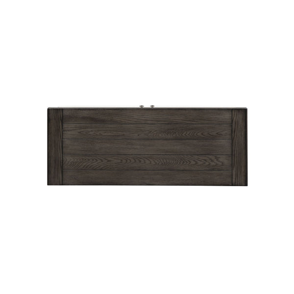 Allyson Park - 46" TV Console - Wirebrushed White / Charcoal