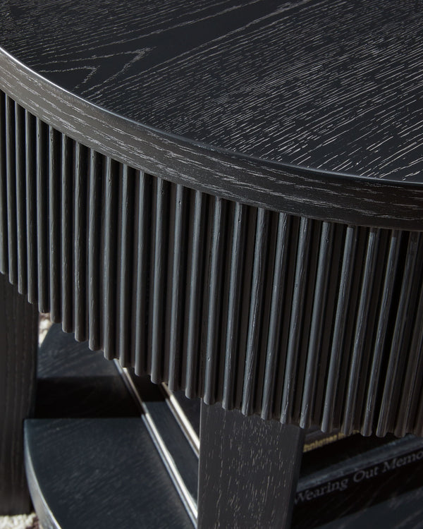 Marstream - Round End Table - Black