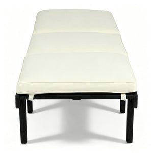 Ariana - Chaise Lounge With Cushion For Outdoor - Black