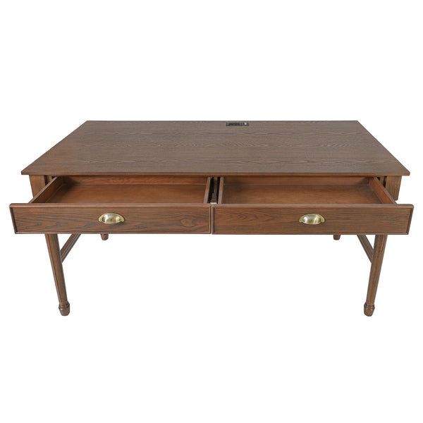 Modern Writing Desk With Drawers For Home Office