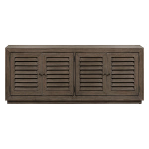 Aspen Sky - 78" TV Console - Weathered Saddle Brown