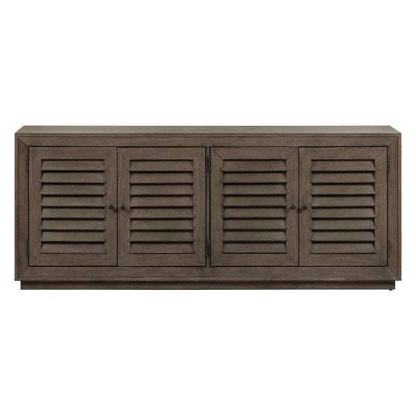 Aspen Sky - 78" TV Console - Weathered Saddle Brown