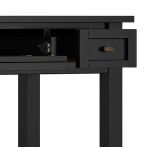 Warm Shaker - Writing Desk With Drawers - Black