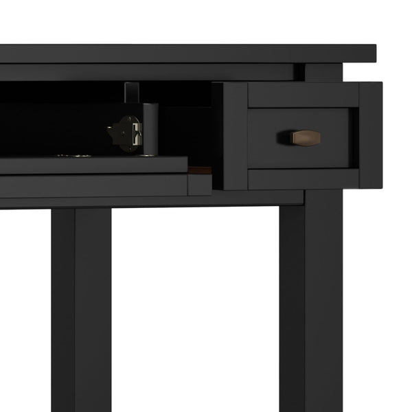 Warm Shaker - Writing Desk With Drawers - Black