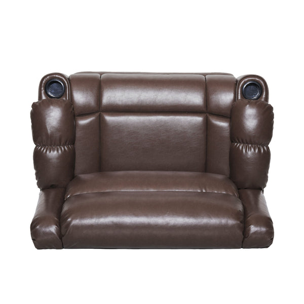 Tufted Design Wide Manual Recliner Chair