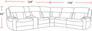 Dalton - Modular Power Reclining Sectional