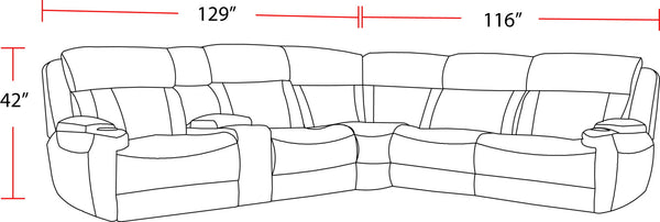 Dalton - Modular Power Reclining Sectional