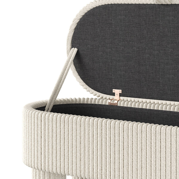 Storage Ottoman Upholstered Bench With Lift Top Storage For Bedroom