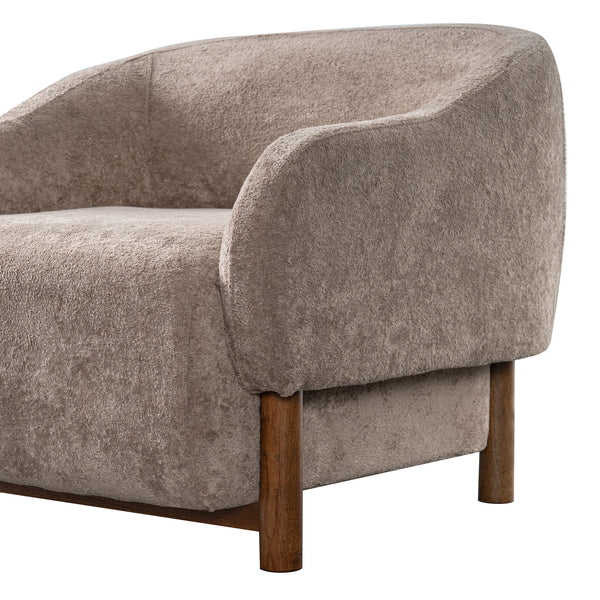 Modern Accent Chair With Recessed Arms And Tight Back