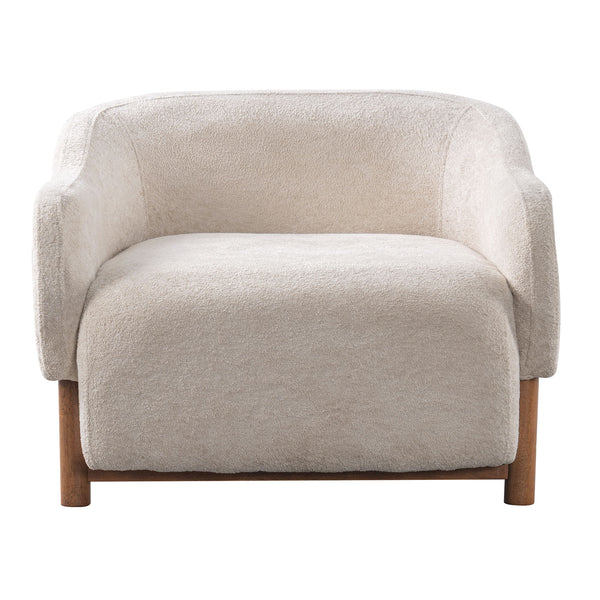 Modern Accent Chair With Recessed Arms And Tight Back