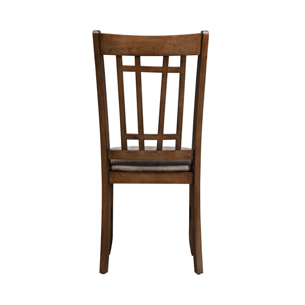 Santa Rosa - Lattice Back Side Chair - Antique Honey