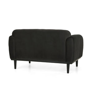 Sway - Upholstered Loveseat With Wood Legs And Round Arms