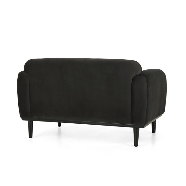 Sway - Upholstered Loveseat With Wood Legs And Round Arms
