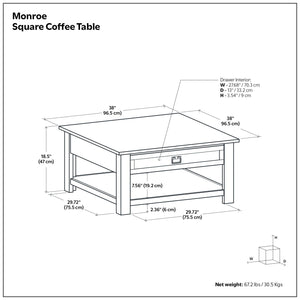 Monroe - Handcrafted Side Table