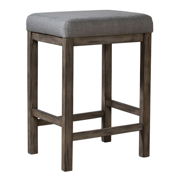 Hayden Way - Upholstered Console Stool - Gray