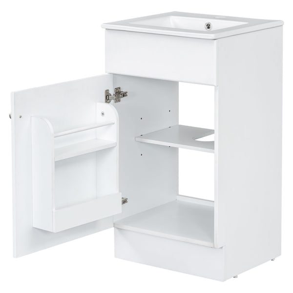 Bathroom Vanity With Sink, Cabinet With Adjustable Shelf