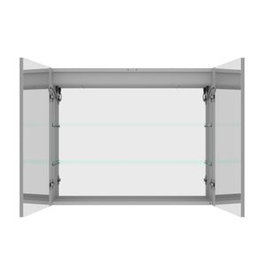 Medicine Cabinet With LED Vanity Mirror, Anti-Fog, Waterproof, Dimmable With Touch Switch