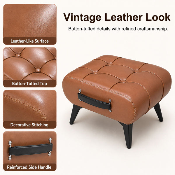 Minimalist Footstool With Hidden Storage