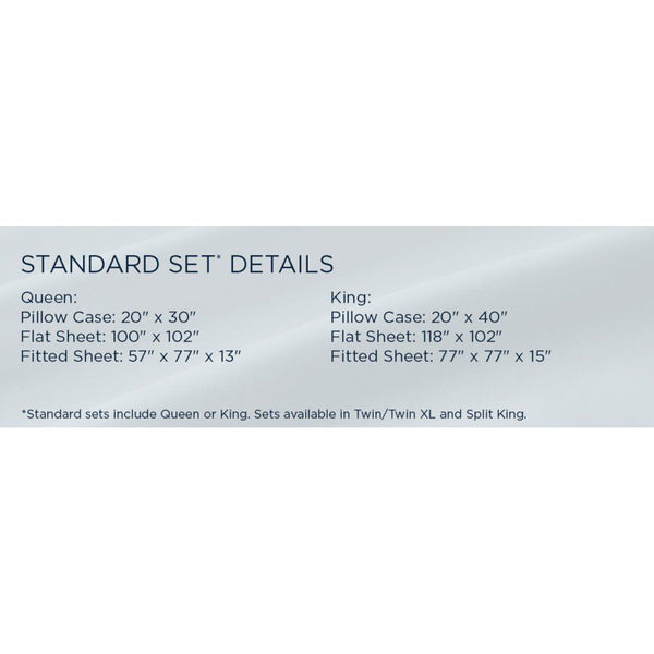 Linens - Tempur Rayon from Bamboo Sheet Set - Vintage Indigo