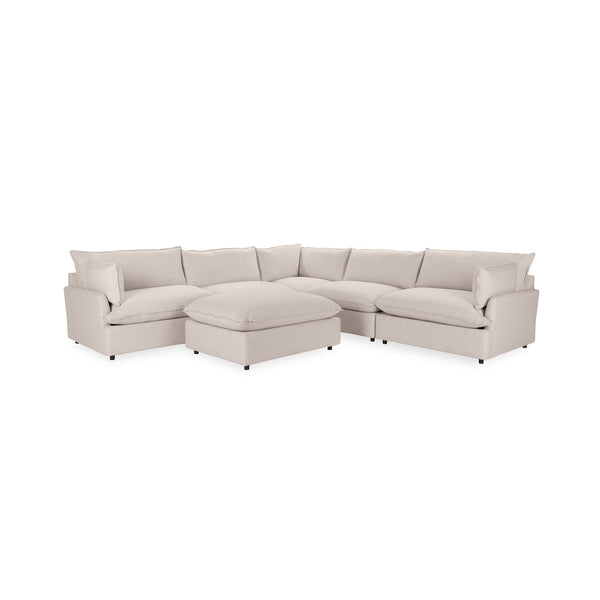 Caplan - 6 Piece Modular Sectional With Ottoman