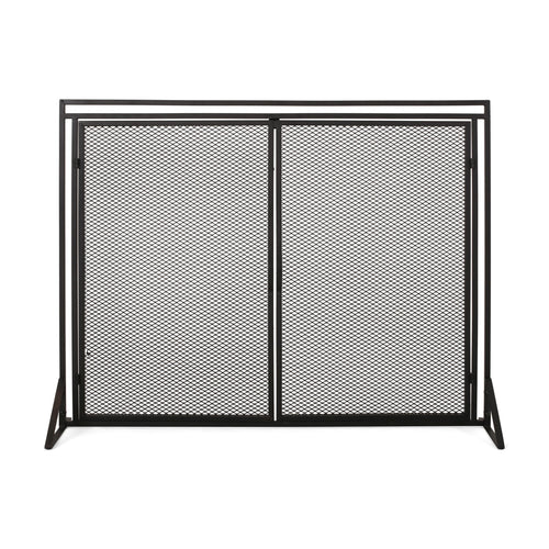 Samantha - Iron Fireplace Screen 2 Door Design