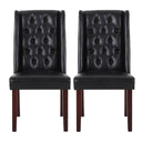 Sophisticated Tufted Dining Chair With High Back Design