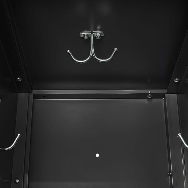 Storage Locker Cabinet With Locks For Employees, Home Gym Office School Garage - Black