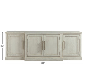 Escape - 84" Entertainment Console - Pearl Silver